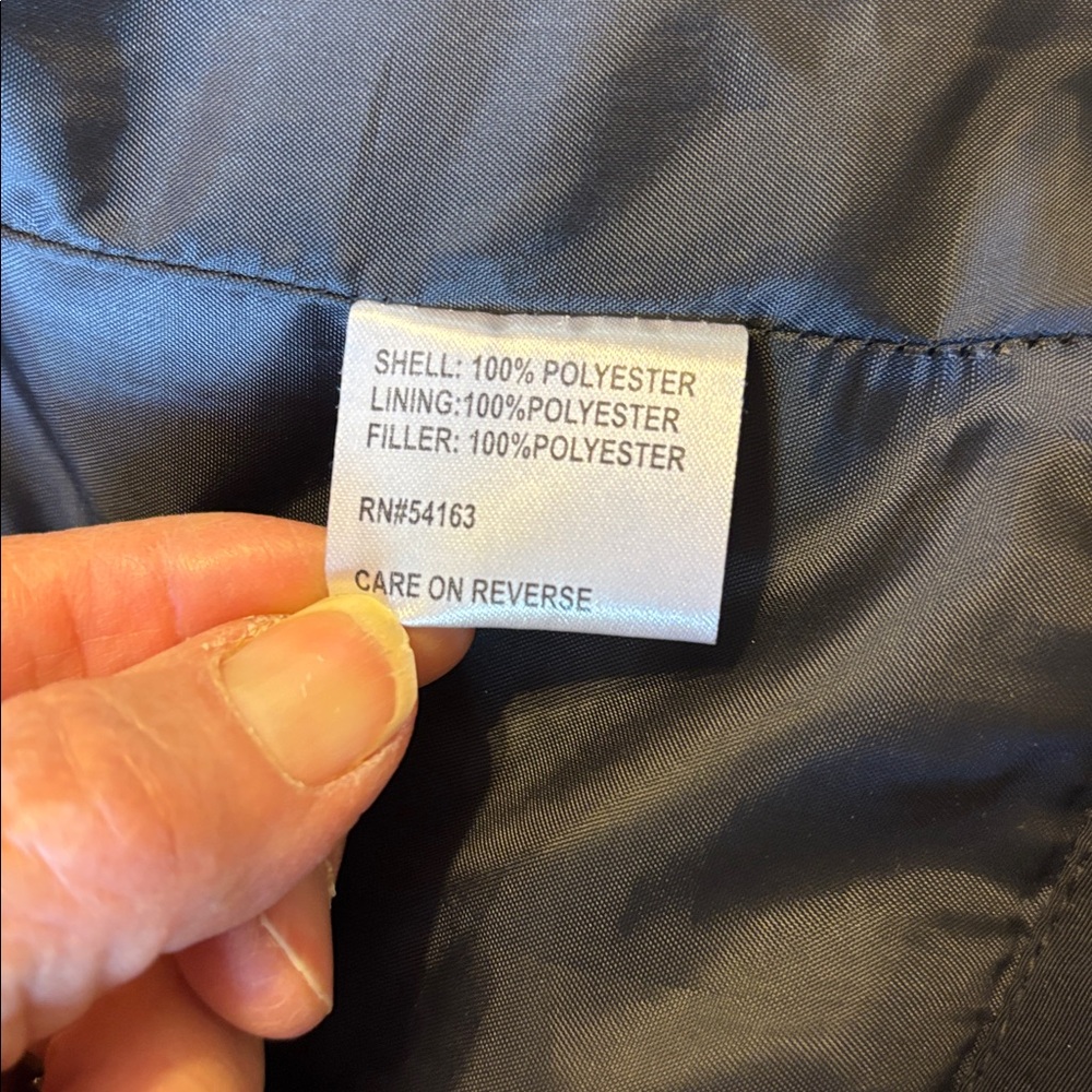 Black Calvin Klein Quilted Lightweight Fill Zip Jacket  Silver Hardware Size M - Picture 9 of 14